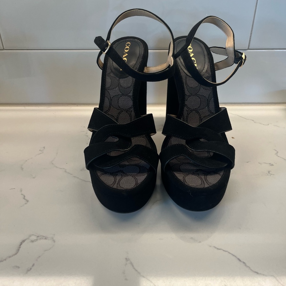 New Coach Talina Black suede size 8.5